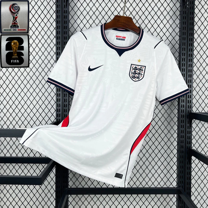 Camisa Inglaterra 2026 Home - (Com Patchs) (Torcedor)