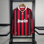 Camisa Milan 09/10 Home - (Retrô) Manga Longa
