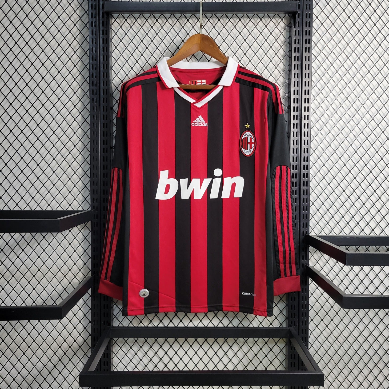 Camisa Milan 09/10 Home - (Retrô) Manga Longa