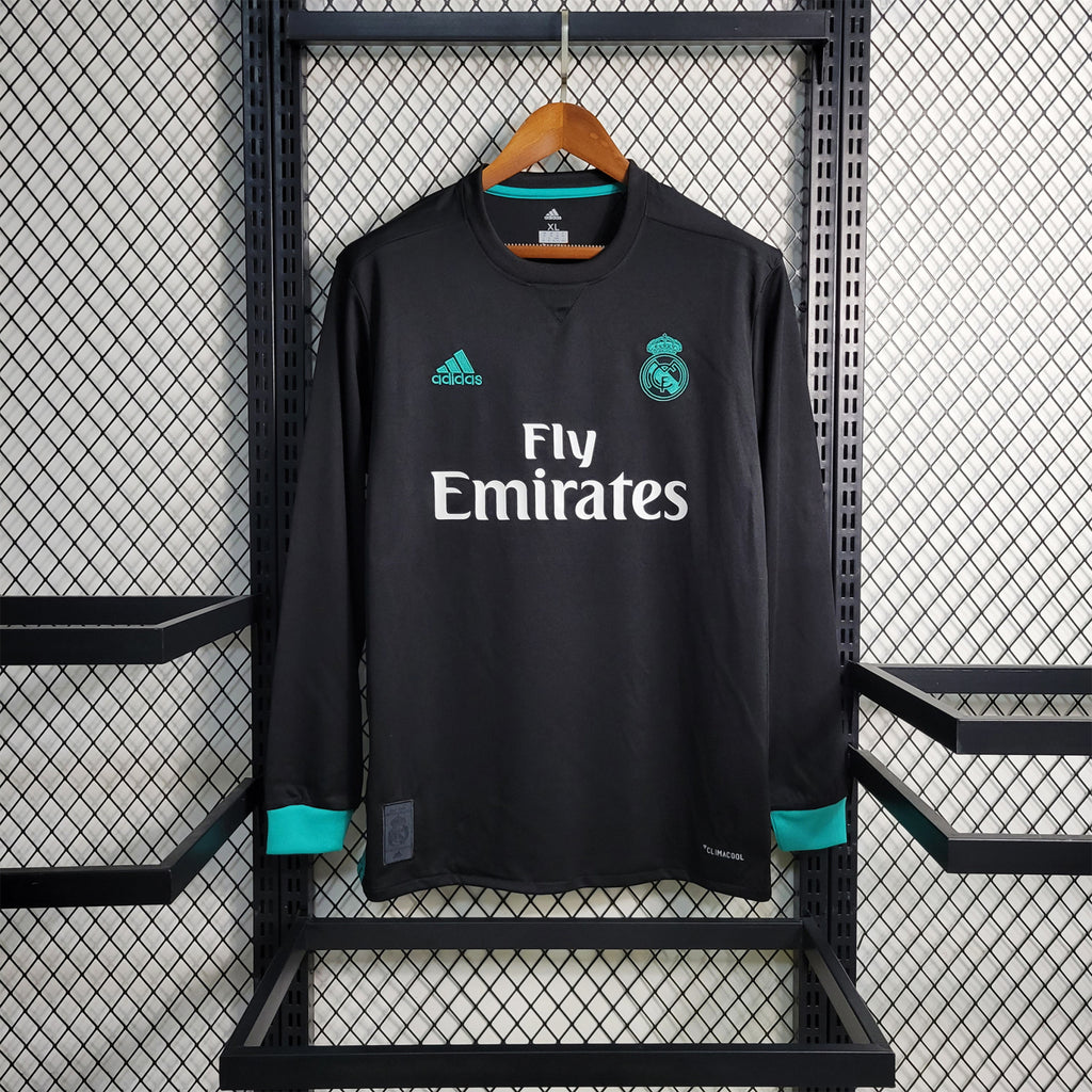 Camisa Real Madrid 17/18 Away - (Retrô) Manga Longa