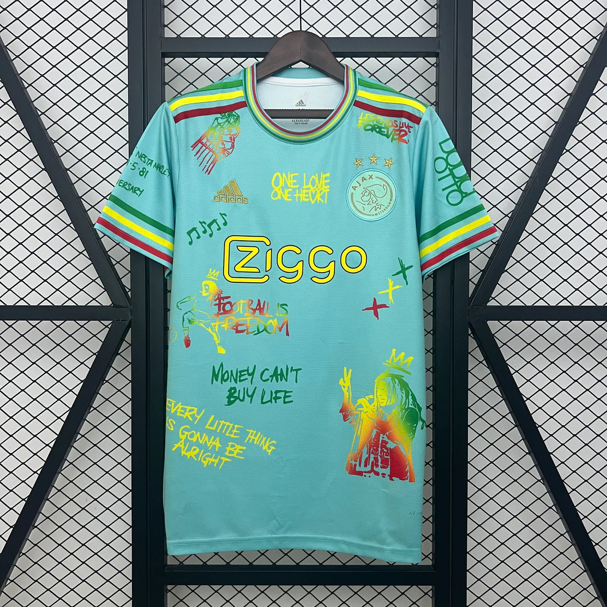 Camisa Ajax 25/26 Edição Especial (Bob Marley) - (Torcedor)