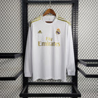 Camisa Real Madrid 19/20 Home - (Retrô) Manga Longa