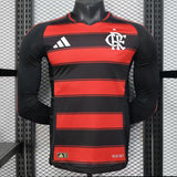 Camisa Flamengo 2025 Home - (Jogador) Manga Longa