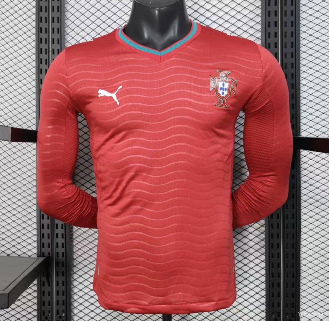 Camisa Portugal 2026 Home - (Jogador) Manga Longa