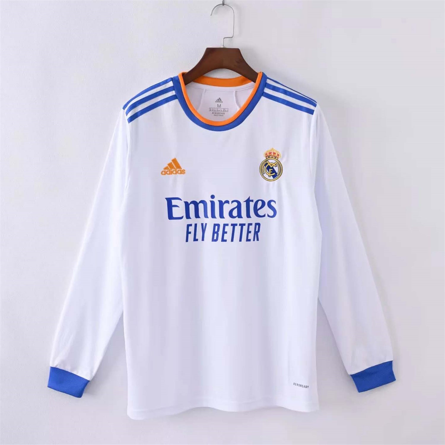 Camisa Real Madrid 21/22 Home - (Retrô) Manga Longa