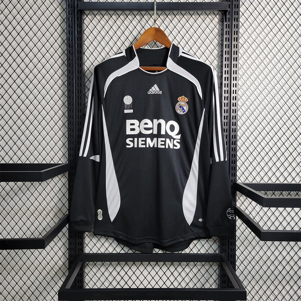 Camisa Real Madrid 06/07 Away - (Retrô) Manga Longa