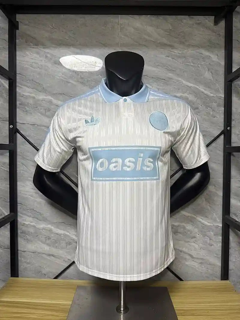 Camisa Oasis Live '25 White n' Blue - (Jogador)