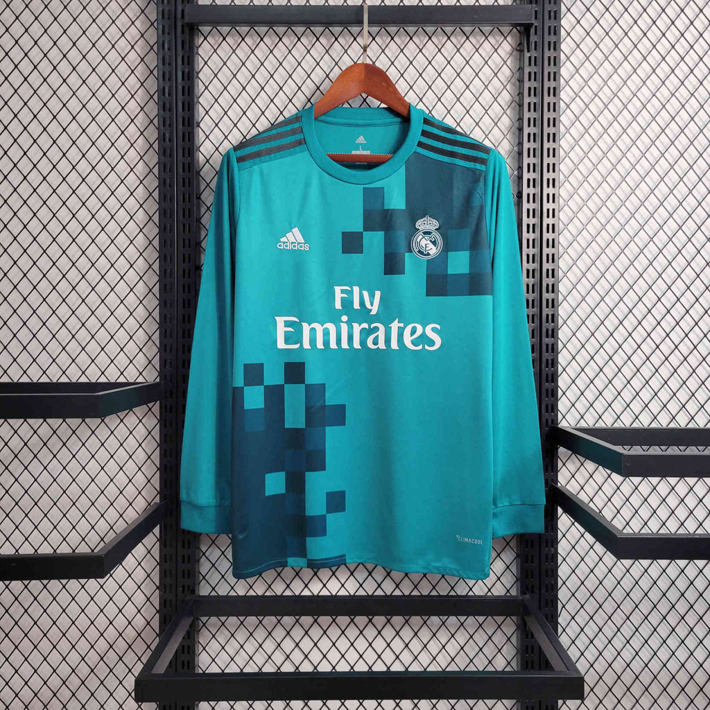 Camisa Real Madrid 17/18 Third - (Retrô) Manga Longa