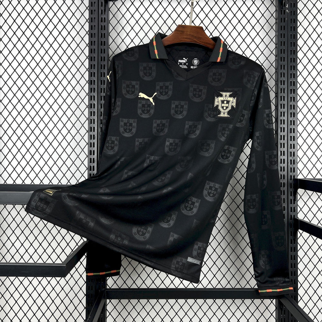 Camisa Portugal 2026 Pantera Negra - (Torcedor) Manga Longa