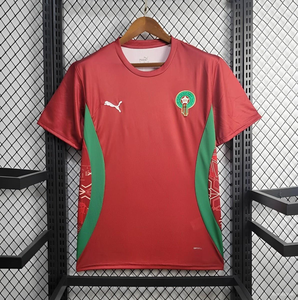 Camisa Marrocos 24/25 Pré-Jogo - (Torcedor)