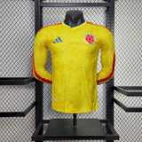 Camisa Colômbia 2026 Home - (Jogador) Manga Longa