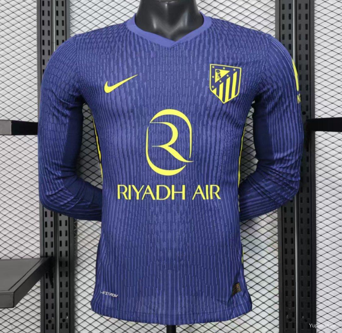Camisa Atlético de Madrid 25/26 Away - (Jogador) Manga Longa