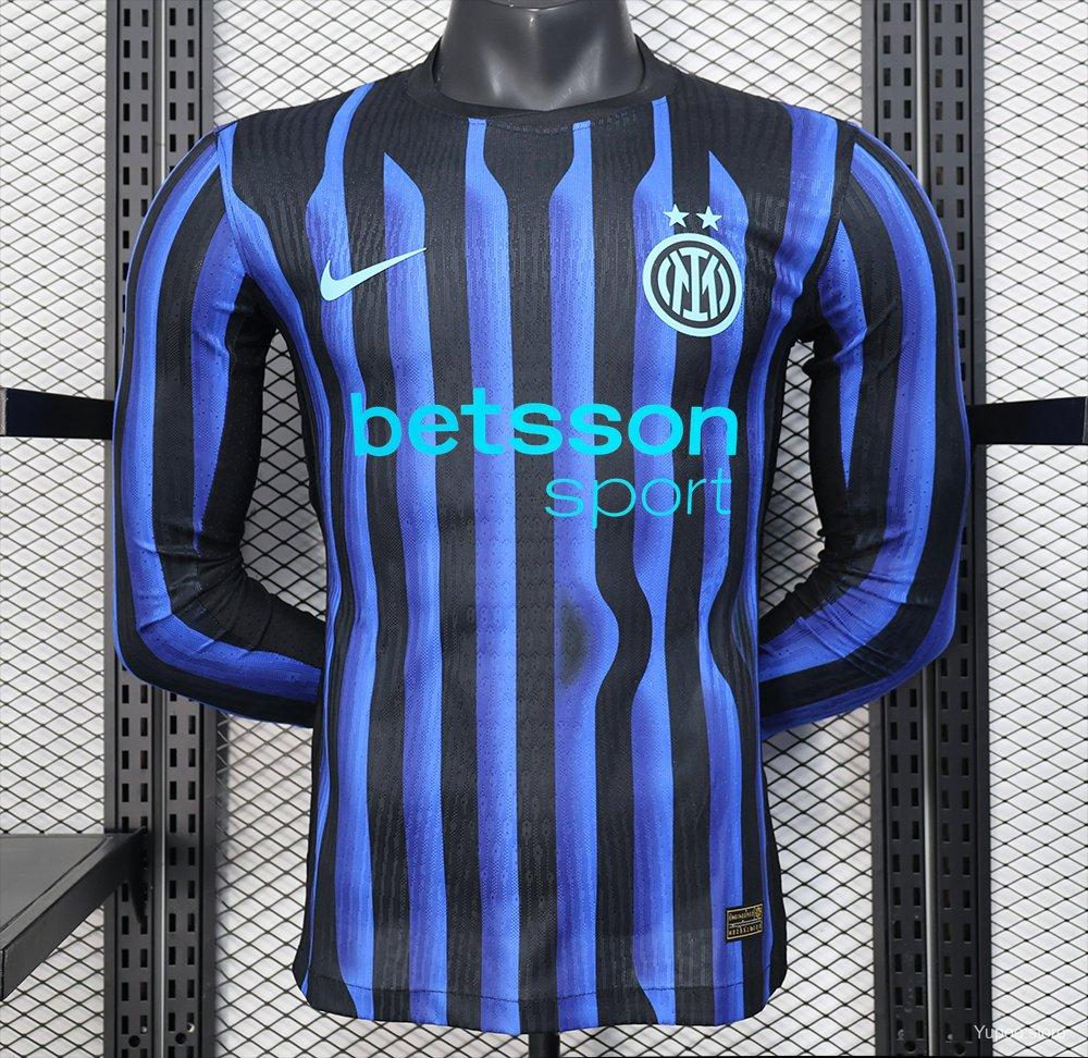 Camisa Inter de Milão 25/26 Home - (Jogador) Manga Longa