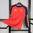 Camisa Espanha 2026 Home - (Torcedor) Manga Longa