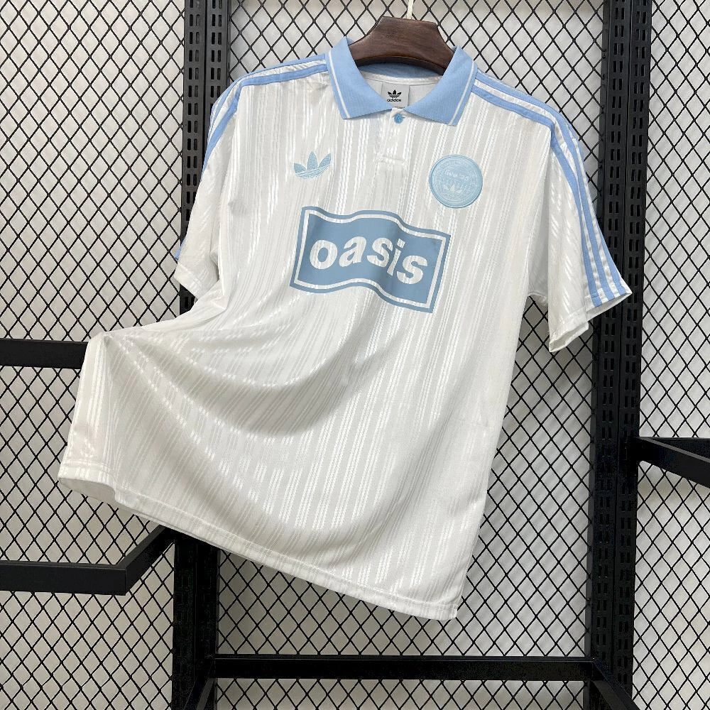 Camisa Oasis Live '25 White n' Blue - (Torcedor)
