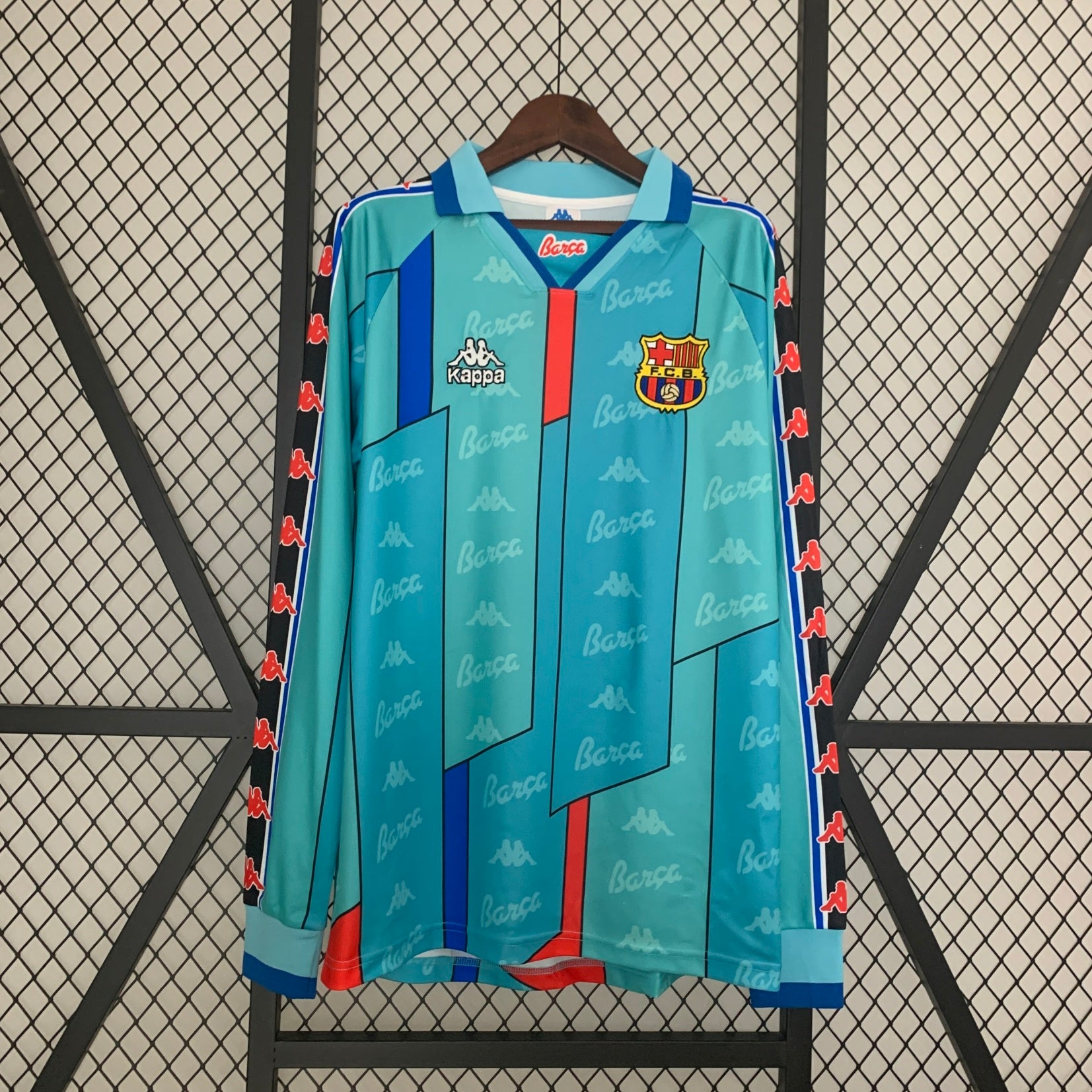 Camisa Barcelona 95/96/97 Away - (Retrô) Manga Longa