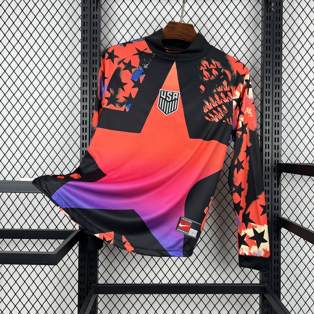 Camisa Estados Unidos 2026 Goleiro Hollywood - (Torcedor) Manga Longa