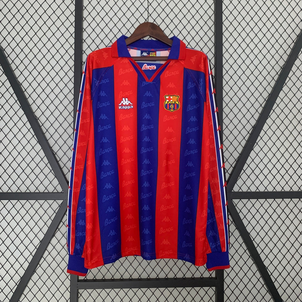 Camisa Barcelona 95/96/97 Home - (Retrô) Manga Longa