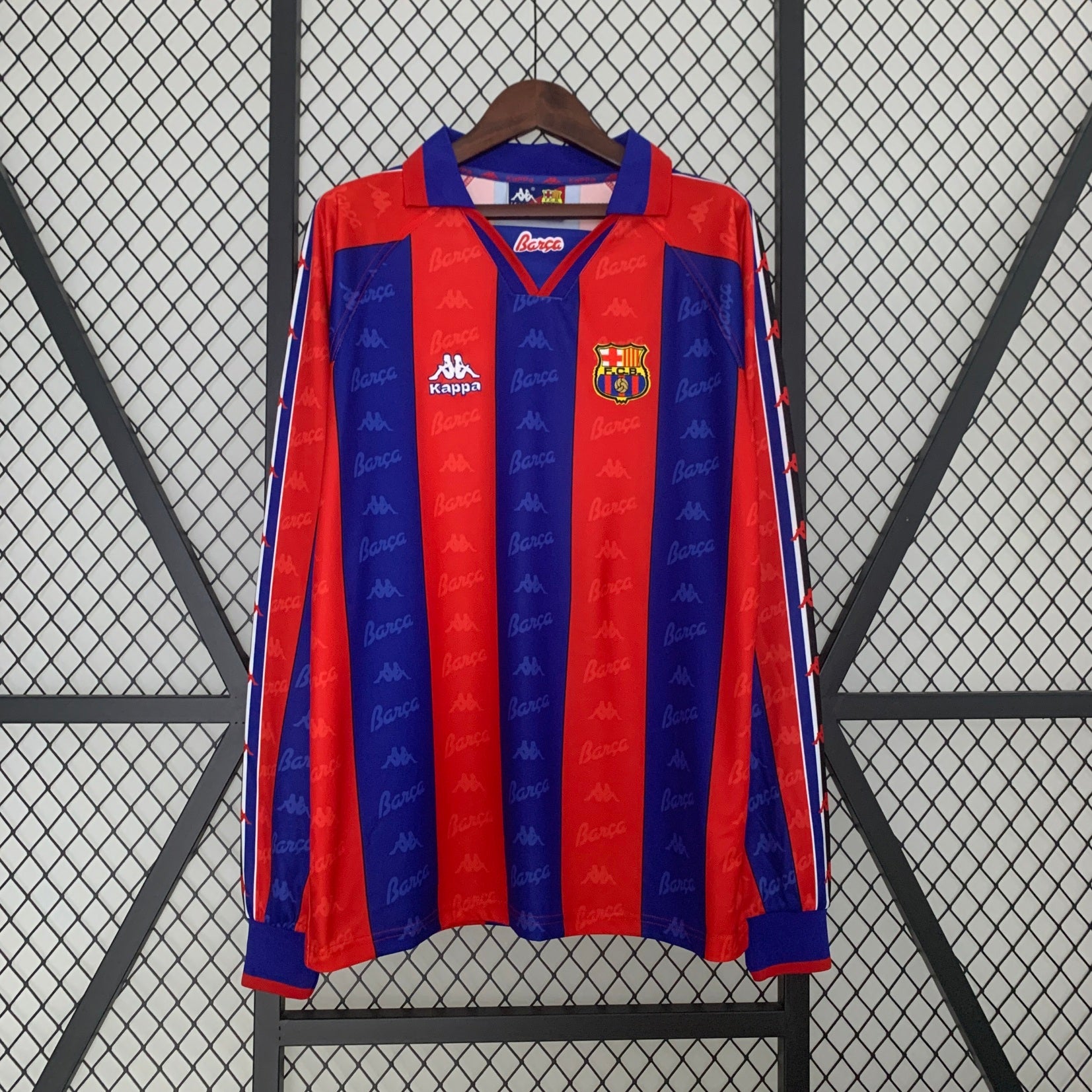 Camisa Barcelona 95/96/97 Home - (Retrô) Manga Longa