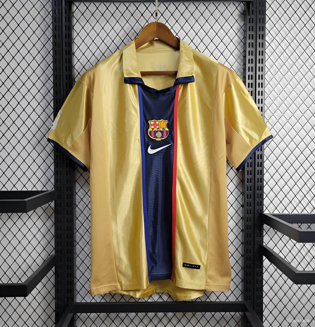 Camisa Barcelona 01/02 Away - (Retrô)