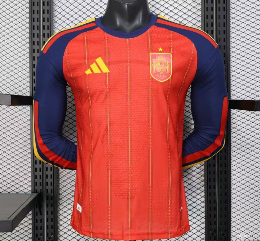 Camisa Espanha 2026 Home - (Jogador) Manga Longa