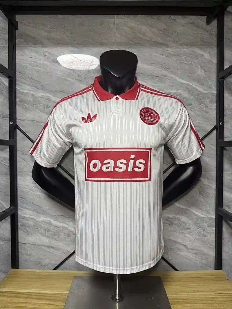 Camisa Oasis Live '25 White n' Red - (Jogador)