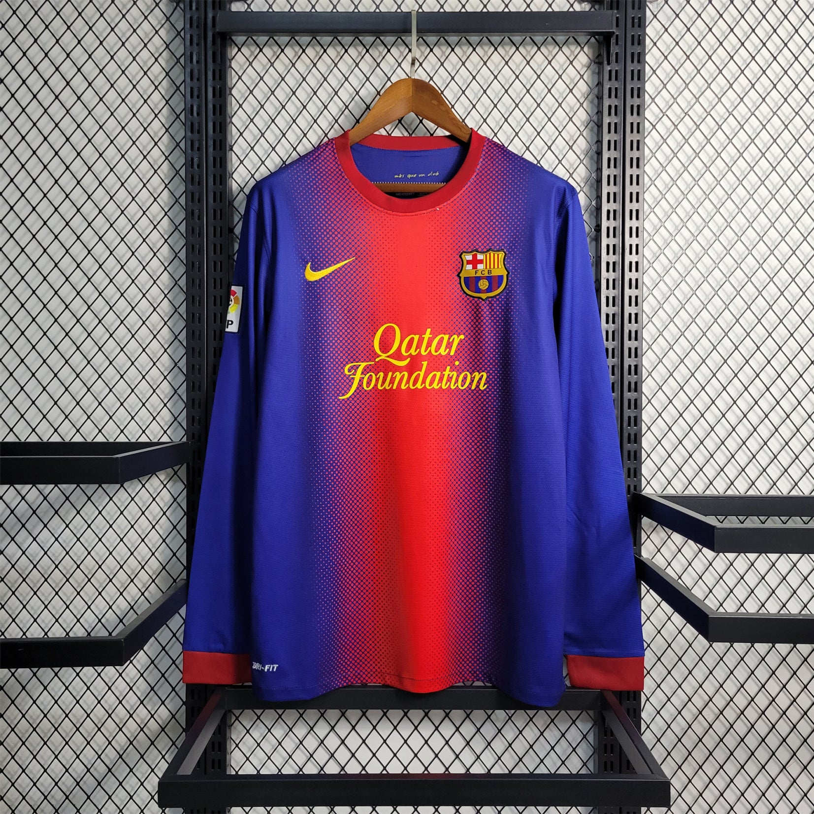 Camisa Barcelona 12/13 Home - (Retrô) Manga Longa