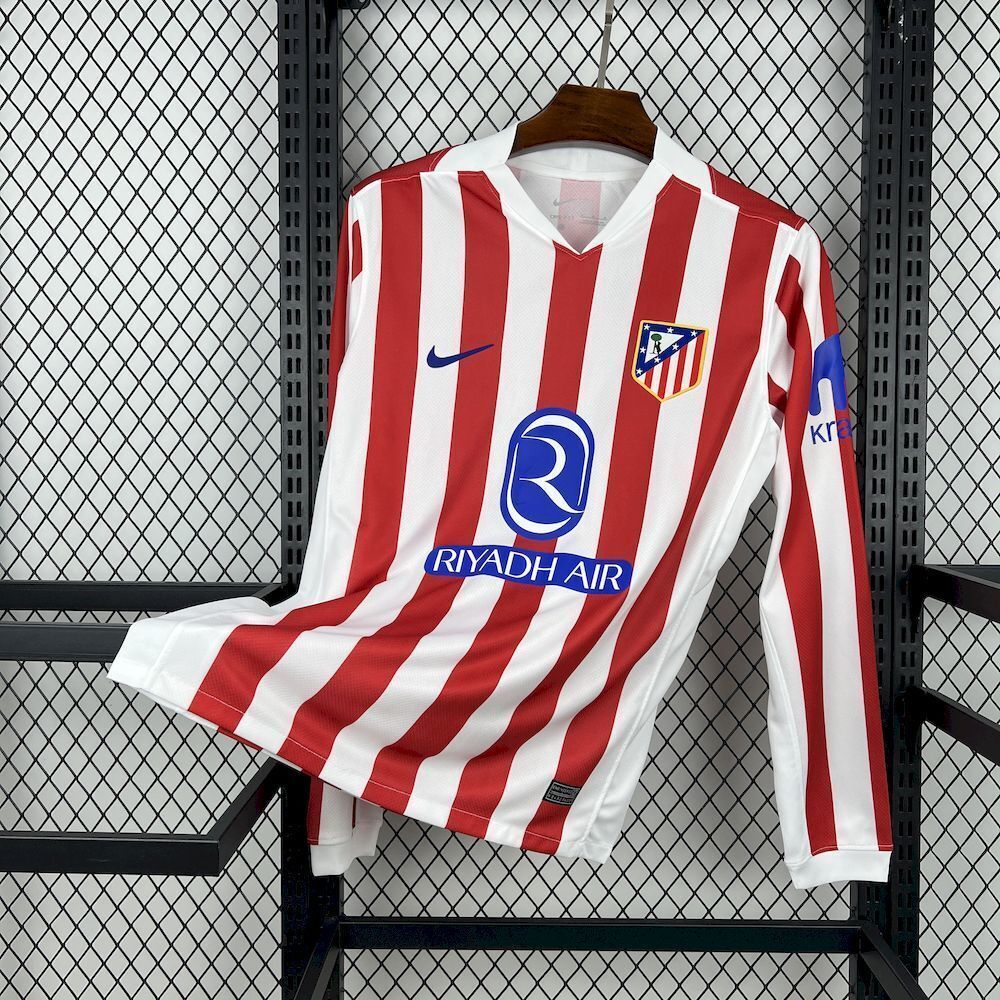 Camisa Atlético de Madrid 25/26 Home - (Torcedor) Manga Longa