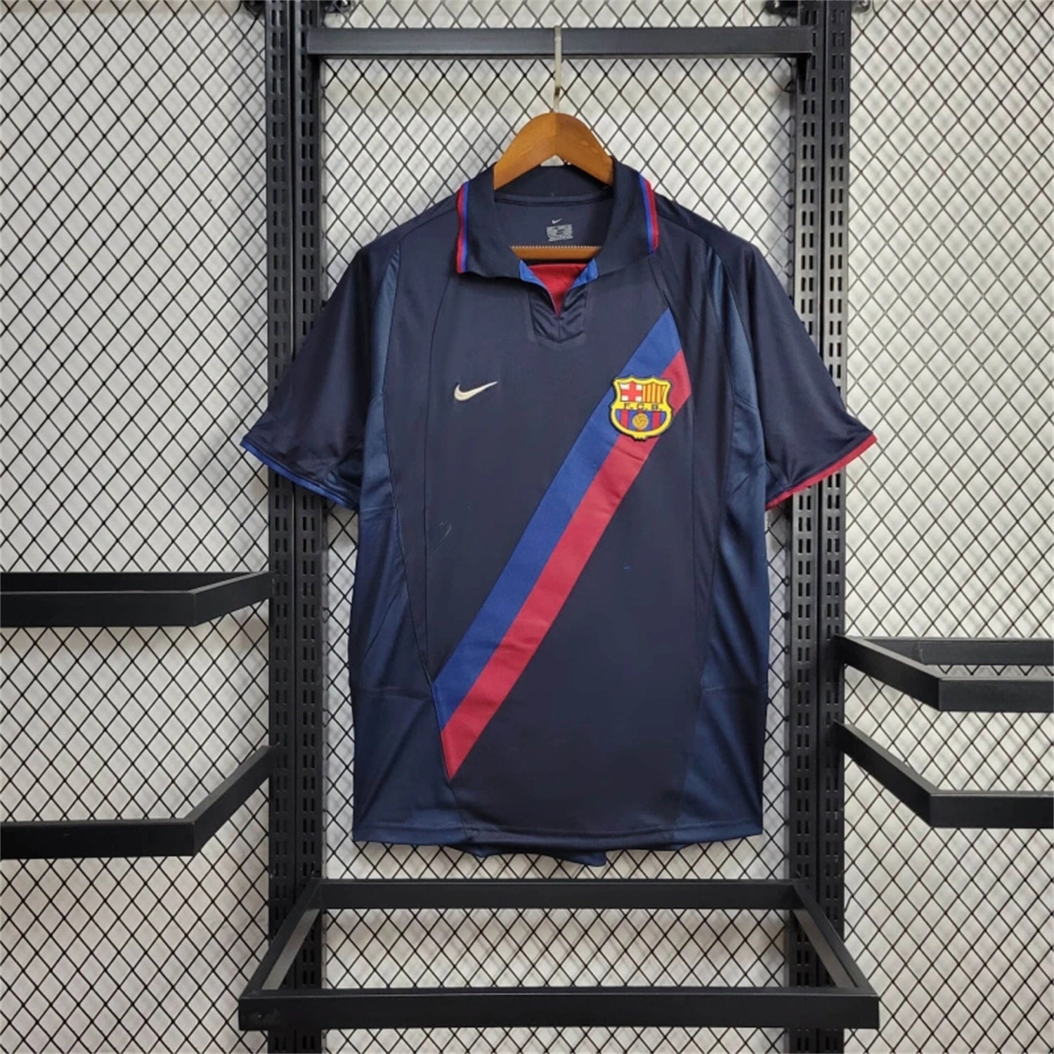 Camisa Barcelona 02/03 Away - (Retrô)