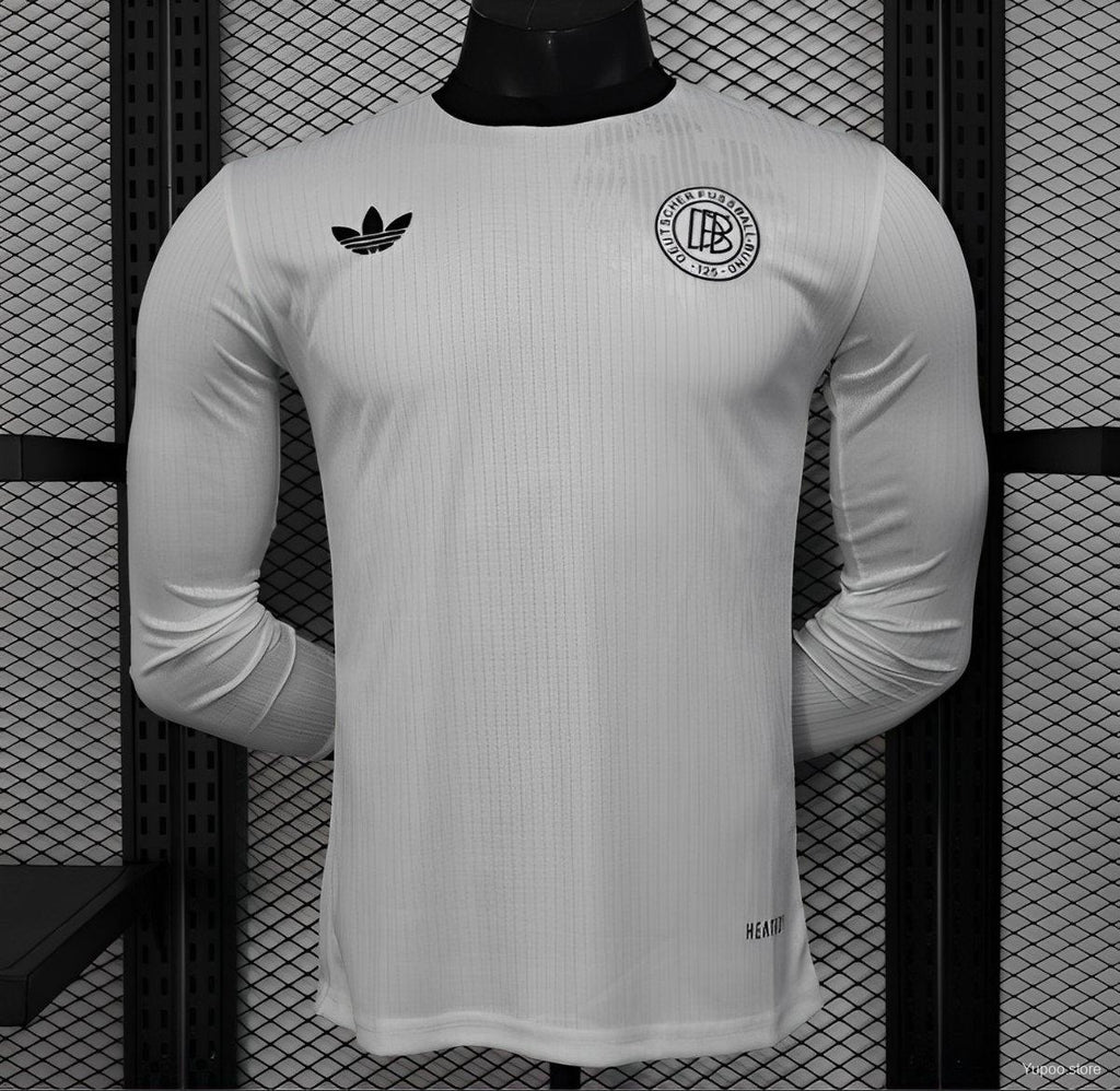 Camisa Alemanha 2025 Aniversário 125 Anos (White) - (Jogador) Manga Longa