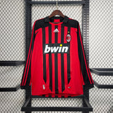 Camisa Milan 07/08 Home - (Retrô) Manga Longa