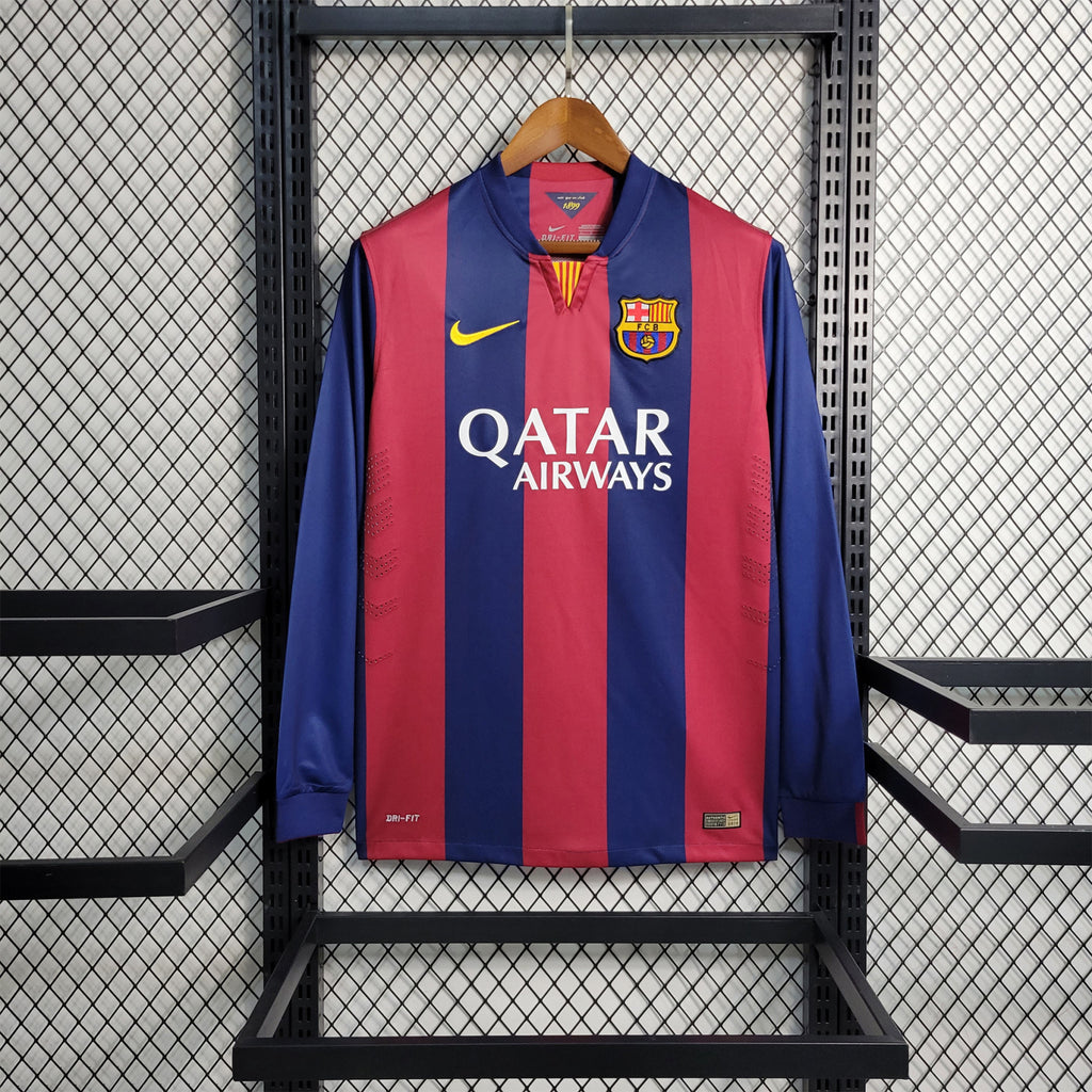 Camisa Barcelona 14/15 Home - (Retrô) Manga Longa
