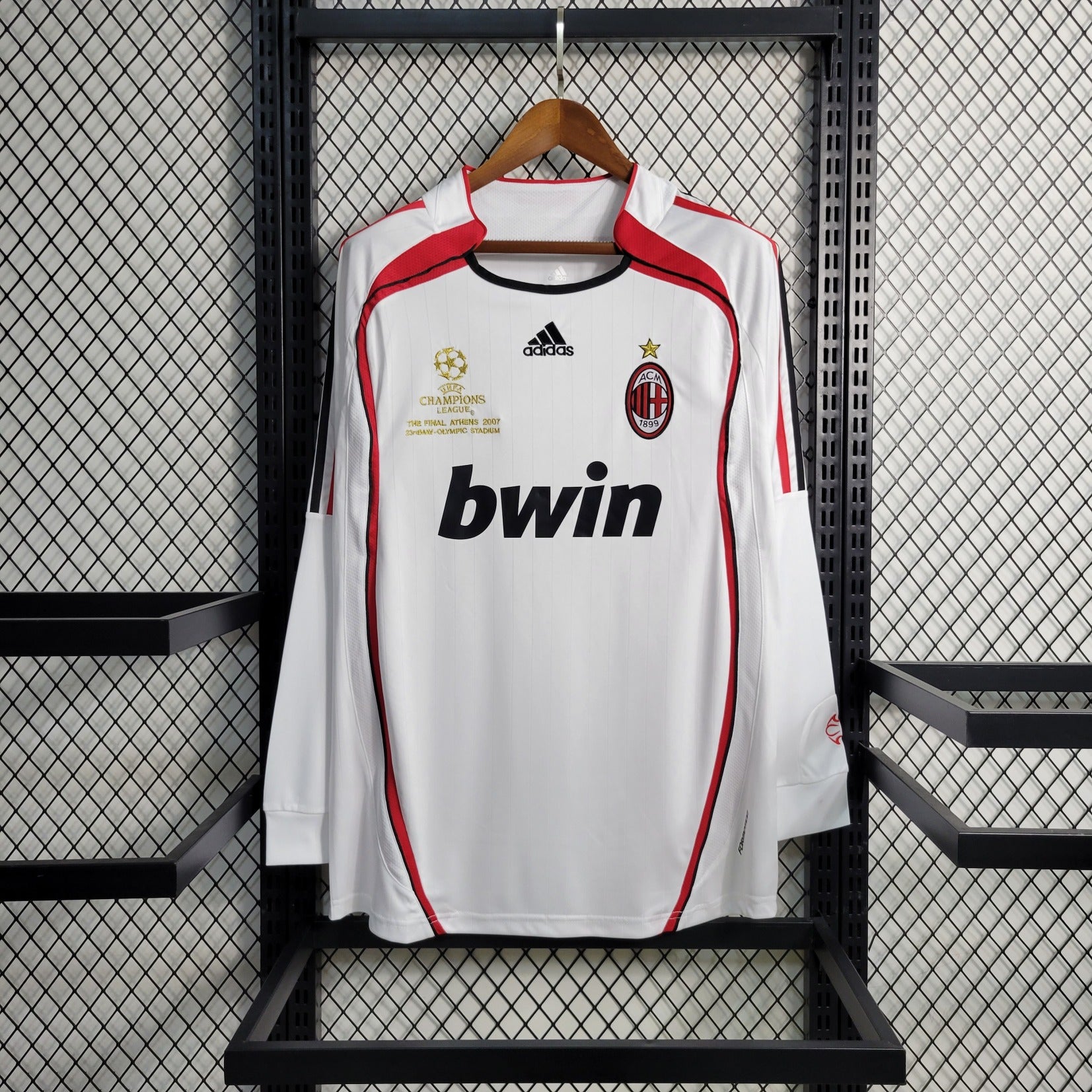 Camisa Milan 06/07 Away (Final Champions League) - (Retrô) Manga Longa