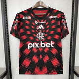 Camisa Flamengo 2025 Pré-Jogo (Todos os Patrocínios) - (Torcedor)