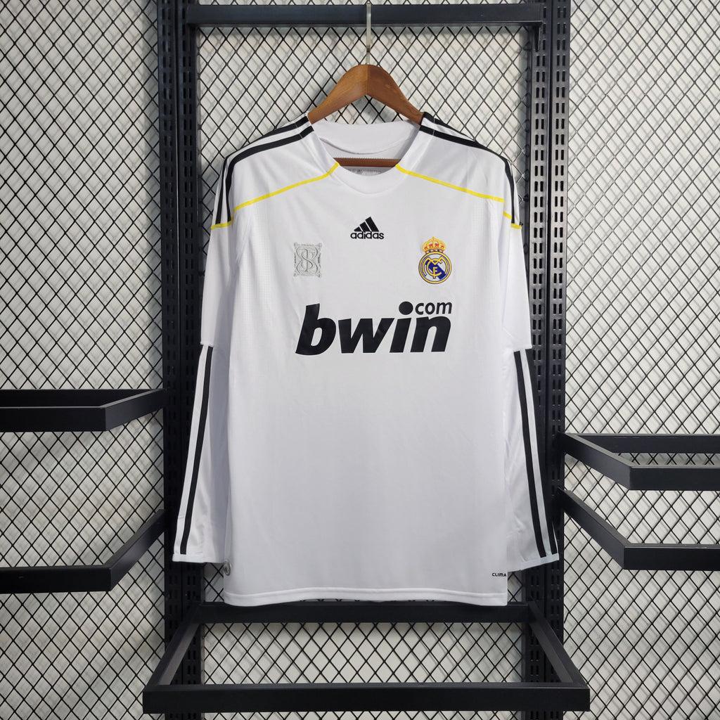 Camisa Real Madrid 09/10 Home - (Retrô) Manga Longa
