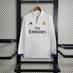 Camisa Real Madrid 16/17 Home - (Retrô) Manga Longa