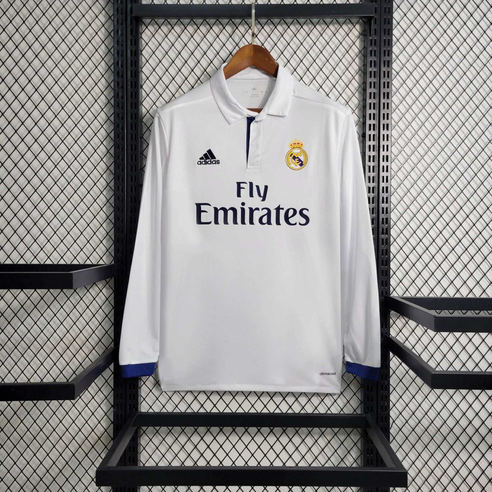 Camisa Real Madrid 16/17 Home - (Retrô) Manga Longa