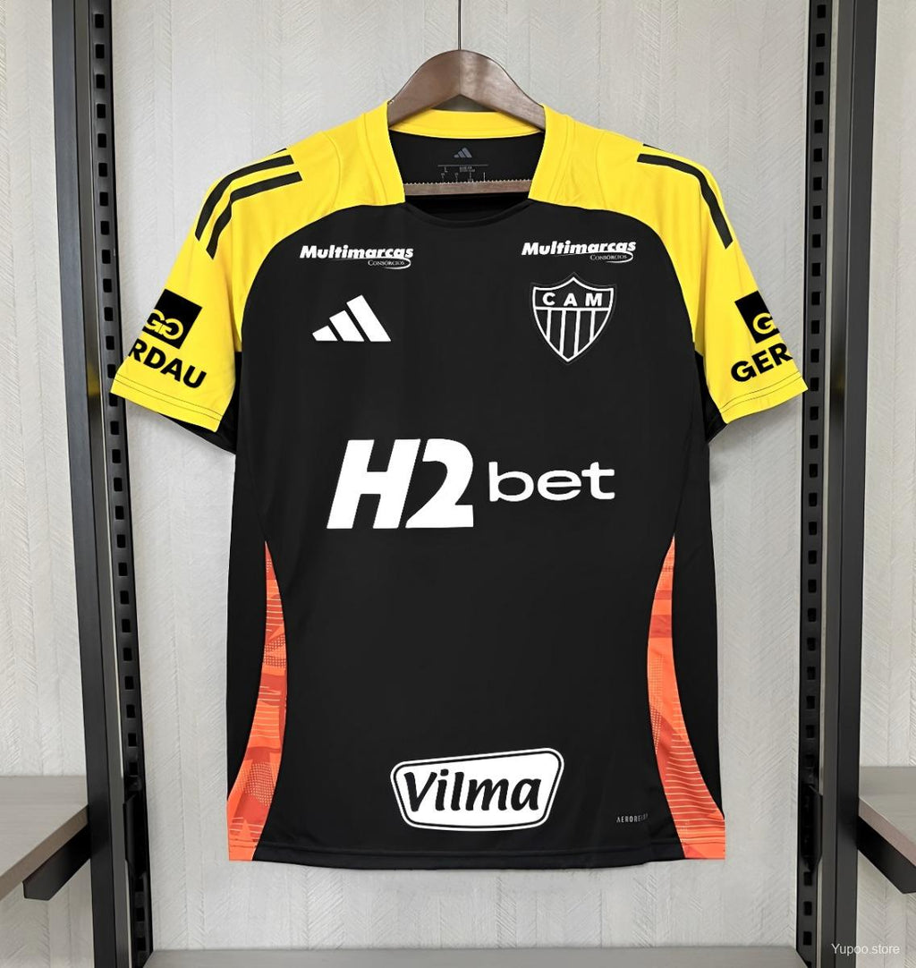 Camisa Atlético-MG 2025 Treino Home (Todos os Patrocínios) - (Torcedor)