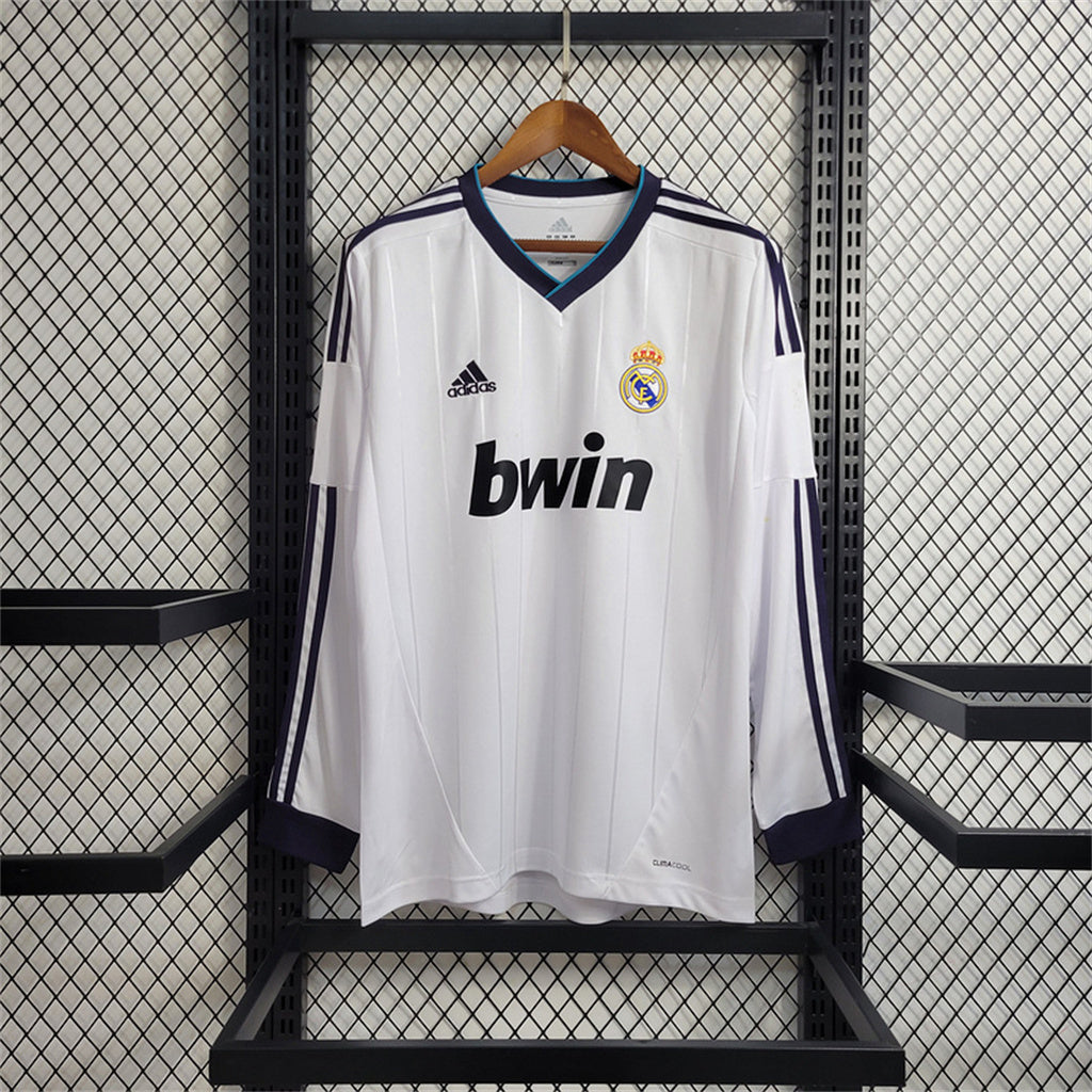 Camisa Real Madrid 12/13 Home - (Retrô) Manga Longa