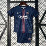 Kit Infantil PSG 25/26 Home (Com Estrela)