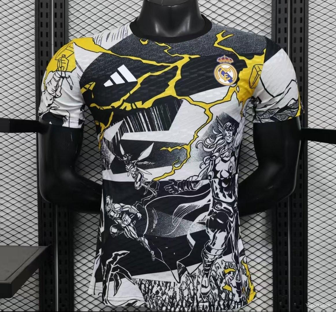 Camisa Real Madrid 25/26 Pré-Jogo (Marvel) - (Jogador)