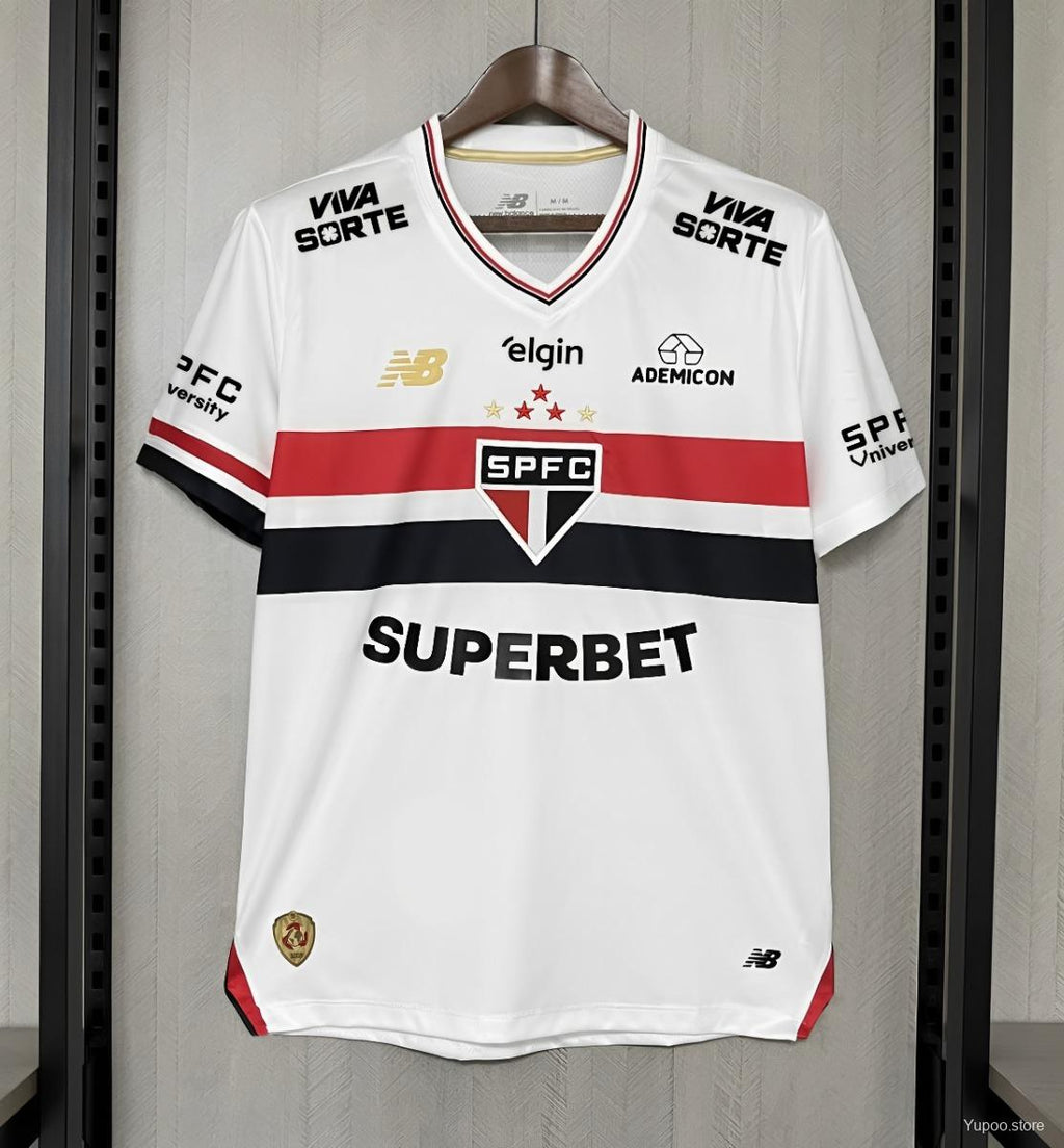 Camisa São Paulo 2025 Home (Todos os Patrocínios) - (Torcedor)