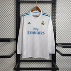 Camisa Real Madrid 17/18 Home - (Retrô) Manga Longa