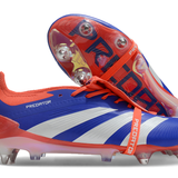 Adidas Predator Elite Fold-Over Tongue SG - Azul, Laranja e Branca
