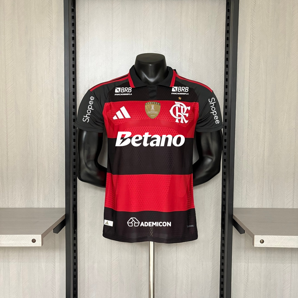 Camisa Flamengo 2026 Home (Todos os Patrocínios e Patch) - (Jogador)