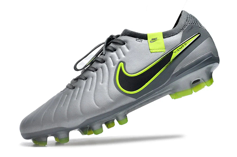 Chuteira Nike Tiempo Legend 10 FG - Prata - Pack Voltage