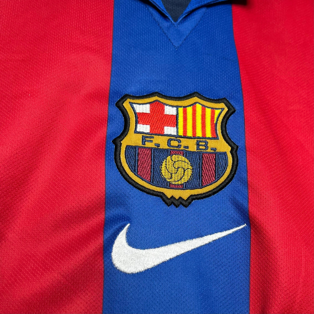 Camisa Barcelona 01/02 Home - (Retrô)