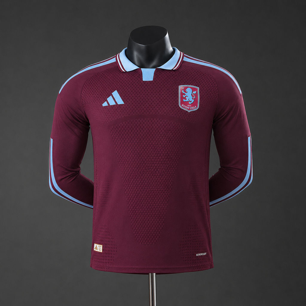Camisa Aston Villa 26/27 Home - (Jogador) Manga Longa