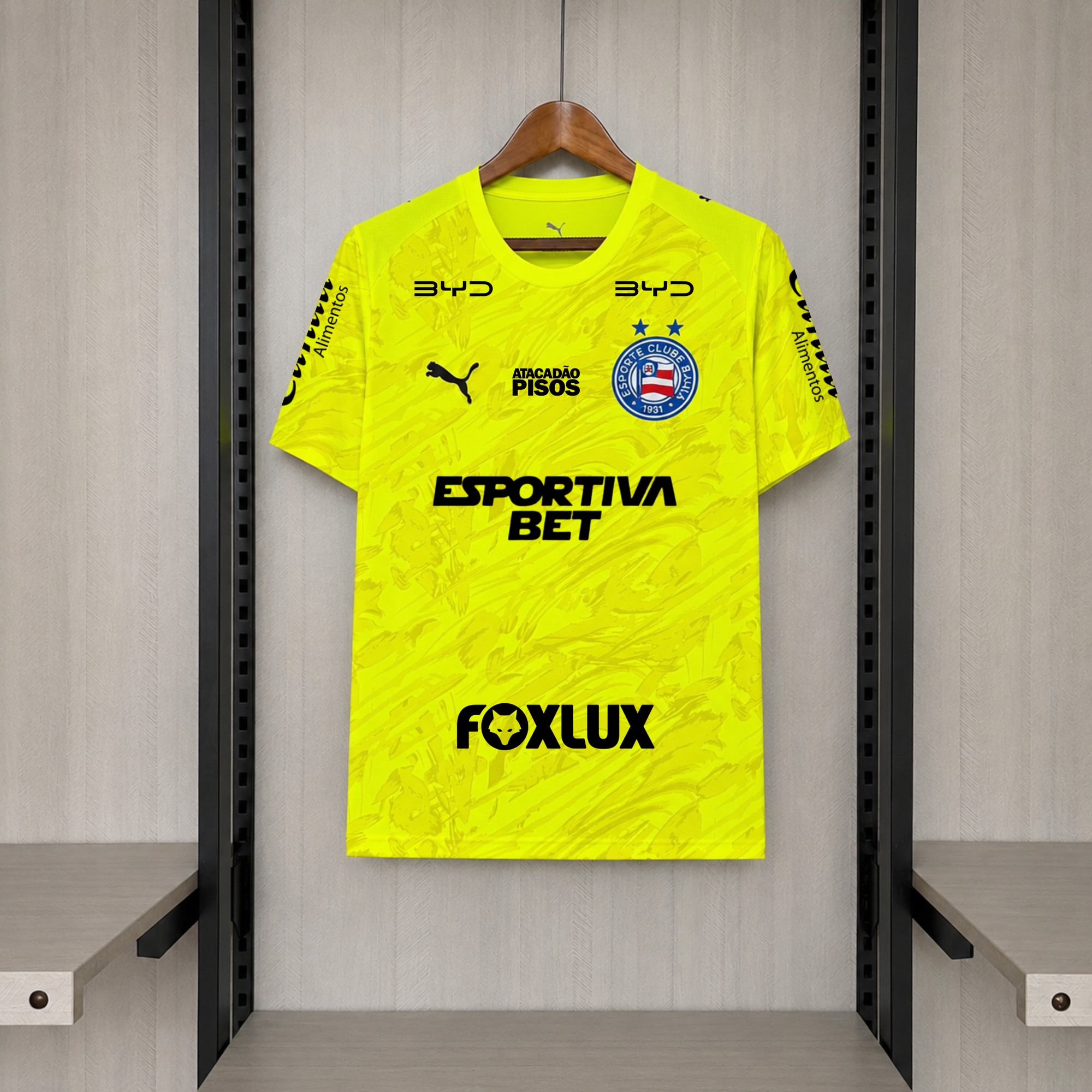 Camisa Bahia 2026 Goleiro (Todos os Patrocínios) - (Torcedor)