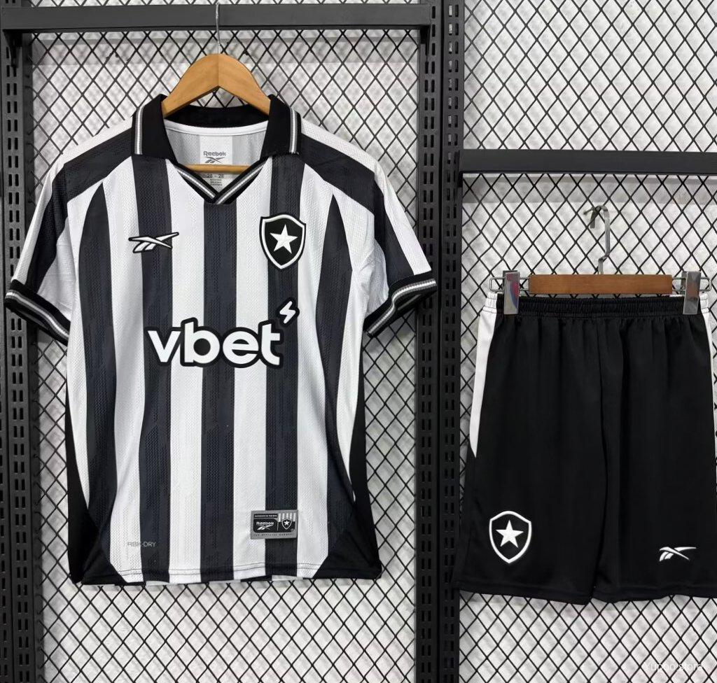Kit Botafogo 2025 Home (Com Patrocínio) - (Torcedor)